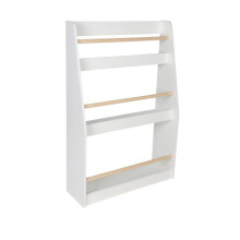 Biblioteca per bambini con 3 scomparti di stoccaggio 90 x 60 x 20 cm finitura