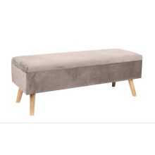 Banquette coffre multifonctionnelle 40 x 110 x 40 cm avec rangement assise rembourrée style contemporain