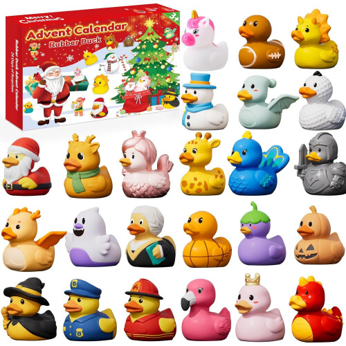 Ημερολόγιο Advent Rubber Duck 2026 – 24ήμερη αντίστροφη μέτρηση Χριστουγέννων για π