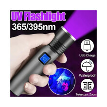 Leichtes, handliches UV-Diagnosegerät mit Wood-Lampe zur Erkennung von Hautpilzen (Wellenlänge: Ultraviolett) + Taschenlampenfunktion