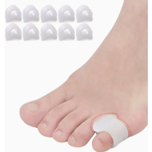 Pacote com 10 Separadores de Dedinho do Pé, Corretores de Dedo em Martelo em Gel para Homens e Mulheres, para Caminhada e Corrida