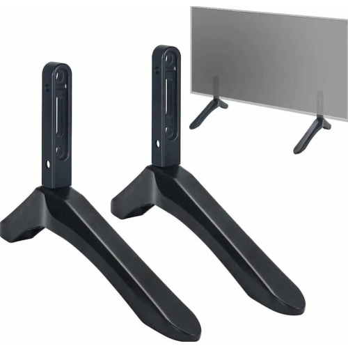 Universal TV Table Stand for 26 to 100 Inch LED LCD TVs, Stable Replacement Base with Single Mounting Hole