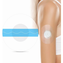 50 patchs capteurs étanches, films adhésifs respirants et hypoallergéniques, autocollants de fixation transparents