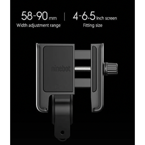 Handlebar Phone Holder for Smart Electric Scooters, Secure Adjustable Mount for Kickscooters, Black 2