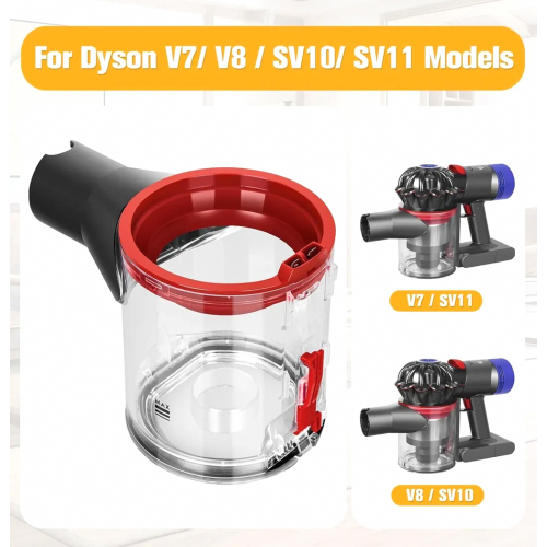 Replacement Dust Bin Assembly Compatible with V8 V7 SV10 SV11 Vacuum Cleaners, Dust Container 1