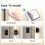 2 Pack Refrigerator Locks with Adhesive, No Tools Needed, Child Safety Latches with Keys, Black 5