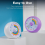 Visual Timer for Children, 60-Minute Countdown for Classroom, Office and Kitchen, Silent Desk Timer, Purple Rainbow 3