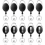 10 Pack Retractable Badge Holders, 63 cm Pull Reel Keychains with Pocket Clips for ID Cards and Keys 1