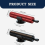2 Pack Emergency Car Escape Hammers with Seat Belt Cutters and Window Breakers, Red and Black 2