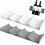 Bottle Holder for Fridge, 2 Pack Stackable Wine Rack, Non Slip Drink Organiser for Kitchen, Grey and White 1