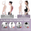 Posture Corrector for Women and Men, Adjustable Back Support Brace, Breathable Shoulder Strap, Size M 2