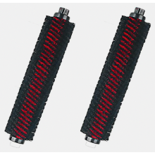 Set van 2 rolborstels, afneembare onderhoudsborstels voor hogesnelheidsreinigingsrollen.