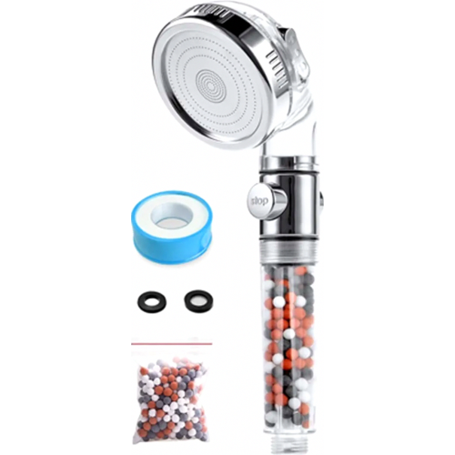 High Pressure Shower Head with Anti-Limescale Filter, Universal Water-Saving Bathroom Fitting