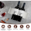 Bottle Holder for Fridge, 2 Pack Stackable Wine Rack, Non Slip Drink Organiser for Kitchen, Grey and White 3