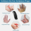 10 Pack Trigger Finger Splints, Adjustable Breathable Supports for Little, Middle and Ring Fingers, Toe Correctors 2