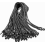 50 Pack Bungee Cords with Hooks, 25 cm Tent Tie Downs for Tarps, Camping, Trailers and Pool Covers 1