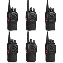 6-pack FRS radio walkietalkies 5W 16-kanaals portofoon met USB-oplader, bereik van 5 tot 10 km