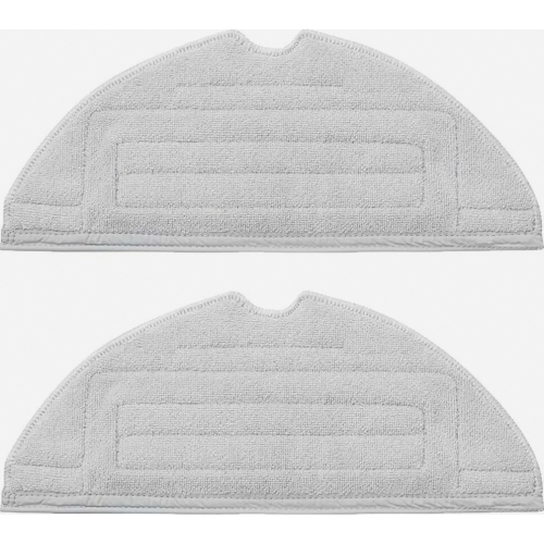 Replacement Mop Cloths for Robot Vacuum Cleaners, Microfibre Floor Cleaning Pads, 2 Pack, Grey