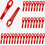 100 Pack Replacement Blades for Grass Trimmers, Durable Plastic Cutting Blades for Lawn Mowers 1