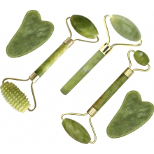 5-in-1 Gua-Sha-Gesichtsmassage-Set mit Gesichtsroller, Hautpflege-Massagegerät und entspannenden Schönheitswerkzeugen