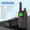 2Pcs Long Range Walkie Talkies Black 22 FRS Channels 2