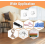 20 Pack Clear Adhesive Hooks with Scraper, Self Adhesive Wall Hooks for Kitchen, Bathroom and Door, 5kg Load Capacity 5