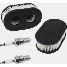 2 Air Filters and 2 Spark Plugs for 550E, 550EX Eco Plus and 575EX Series Lawnmower Engines