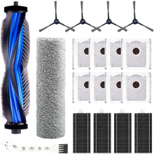 19-delige vervangingsaccessoirekit voor de X8 Omni X8 Pro Omni robotstofzuiger, inclusief borstels, filters en stofzakken.