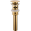 Universal Basin Waste Drain with Overflow Gold Brass Pop Up Plug Installation Guide Included 1