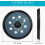 2 Pack 125 mm 8-Hole Replacement Random Orbital Sanding Pads, Blue for Sanding and Buffing 2
