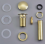 Universal Basin Waste Drain with Overflow Gold Brass Pop Up Plug Installation Guide Included 3
