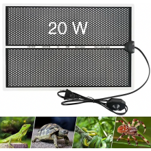 Terrarien-Heizmatte, 20 W verstellbare Heizmatte für Reptilien mit Temperaturregelung für Schildkröten, Schlangen und Echsen