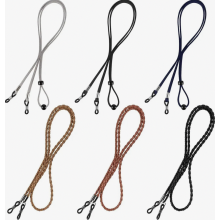 6er-Pack universelle Brillenbänder, Brillenketten aus Kunstleder mit Halsband für Damen und Herren