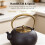 Teaware Cast Iron Teapot, Large Capacity Tea Kettle, 1.2L 4