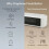 Μίνι μαύρη θερμάστρα γραφείου PTC 650W, ατομική θερμάστρα κάτω από το γραφεί 3