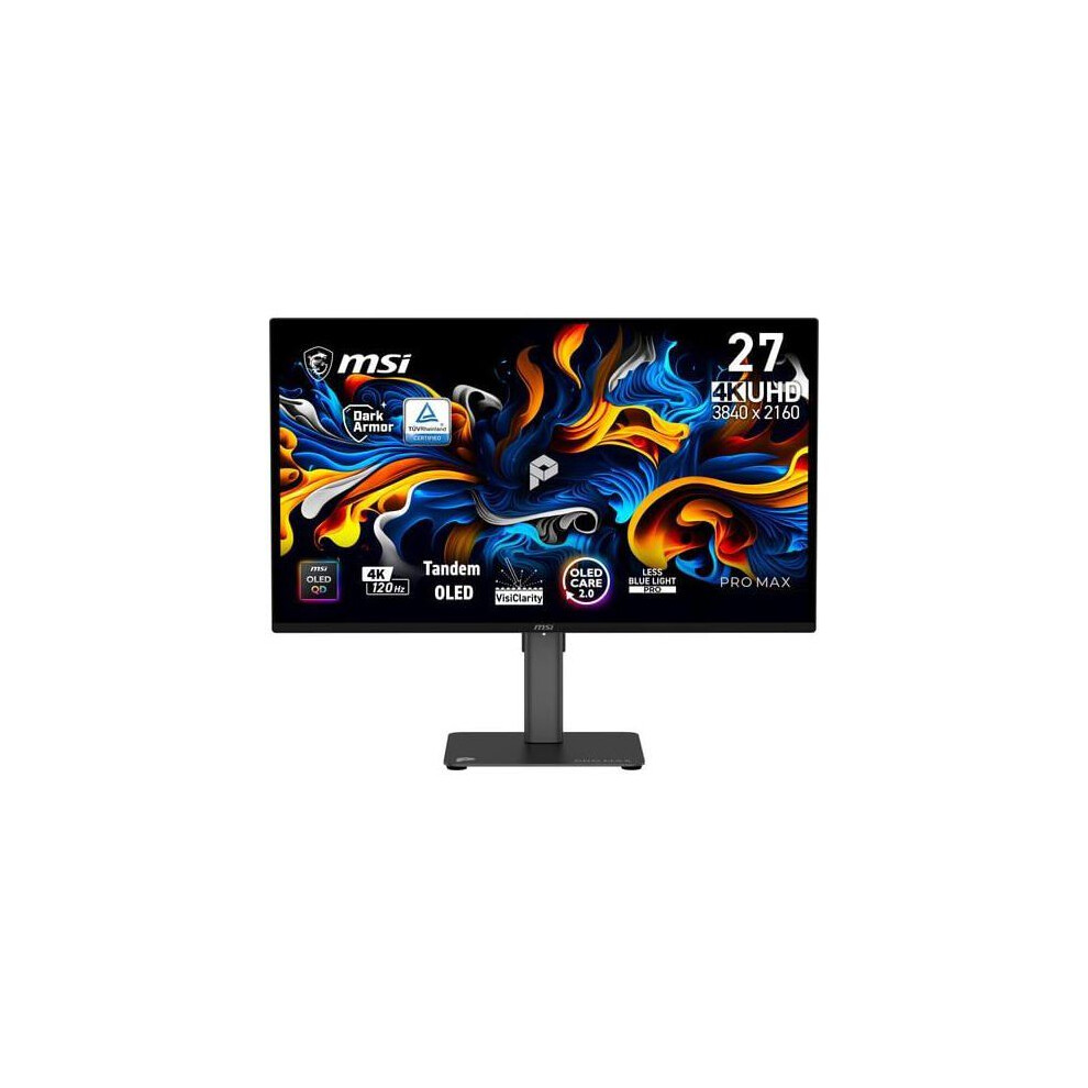 Msi 26.6 Zoll 4K (Uhd) Qd-Oled Panel 16:9 120 Hz Gaming Monitor Schwarz Pro Max 271Upx12g - Bild 6