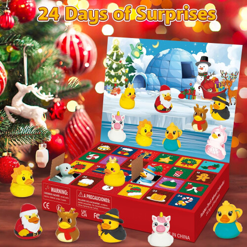 Ημερολόγιο Advent Rubber Duck 2026 – 24ήμερη αντίστροφη μέτρηση Χριστουγέννων για π 1