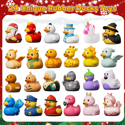 Ημερολόγιο Advent Rubber Duck 2026 – 24ήμερη αντίστροφη μέτρηση Χριστουγέννων για π 2