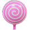 Μπαλόνια Lollipop 18" με πολύχρωμα μπαλόνια από foil καραμέλας, σπιράλ μπαλόνια 5