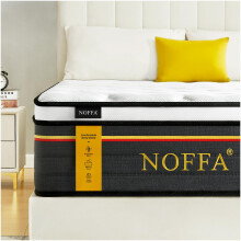 NOFFA FR Double 140 * 190cm Mattress | 12" EU Double-Size Hybrid Mattresses | 7 Zone Orthopedic Mattresses Include Memory Foam & Pocket