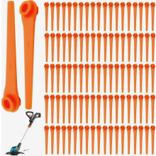 100 kunststof vervangingsmessen voor bosmaaiers, 70 mm trimmermessen, snijaccessoires