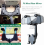 Rotating Retractable Car Phone Holder, Multifunctional Rear View Mirror Mount, Adjustable Hands Free Design 3