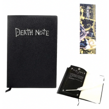 Anime-Cosplay-Notizbuch mit Federkiel, Hardcover-Journal und Tagebuch für Fans, schwarzer, strukturierter Einband