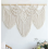 Großer Makramee-Wandbehang, Boho-Wanddeko und Wandteppich für Wohn- oder Schlafzimmer, Beige mit Fransen 1