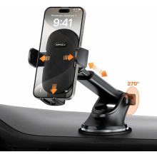Autotelefoonhouder met zuignap voor dashboard en voorruit, universele smartphonehouder