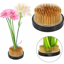 Juego de 4 soportes para flores con anillos de goma, soportes para arreglos florales para ikebana y floristería, de 23 a 46 mm.