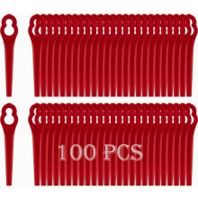 Paquete de 100 cuchillas de repuesto compatibles con desbrozadoras inalámbricas FRT18A, FRT18A1, FRT20A1 y CT18 Li.