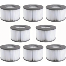 cartuchos de filtro para piscinas inflables, filtros de repuesto mejorados para spas.