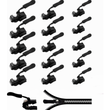 Kit de reparación de cremalleras de 15 piezas, deslizadores de repuesto universales para ropa, mochilas, equipaje y sacos de dormir.