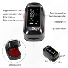 Tragbares Mini-Pulsoximeter für die Fingerspitze, SpO2- und Herzfrequenzmonitor mit schneller 5-Sekunden-Messung, Sauerstoffsättigungs-